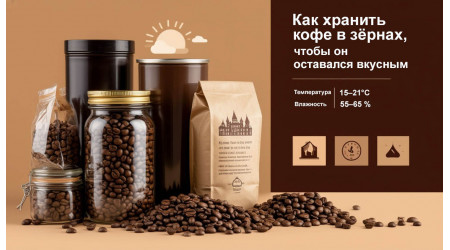 Часто спрашивают: как хранить кофе в зёрнах, чтобы он оставался вкусным Часто спрашивают: как хранить кофе в зёрнах, чтобы он оставался вкусным